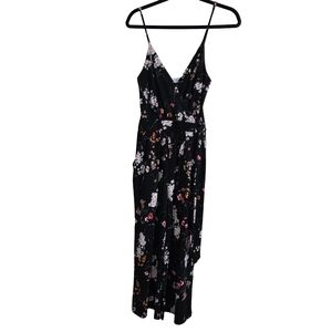 Kaileigh Black Floral Jumpsuit